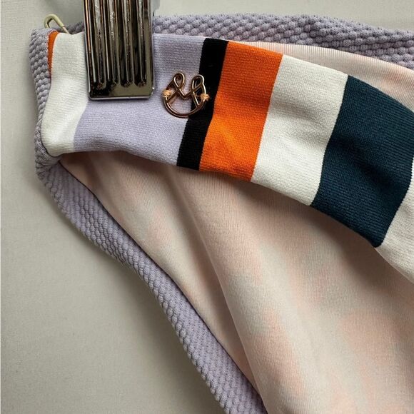 💎 Maaji Bikini Bottom Floral Stripes NEW - Picture 5 of 8